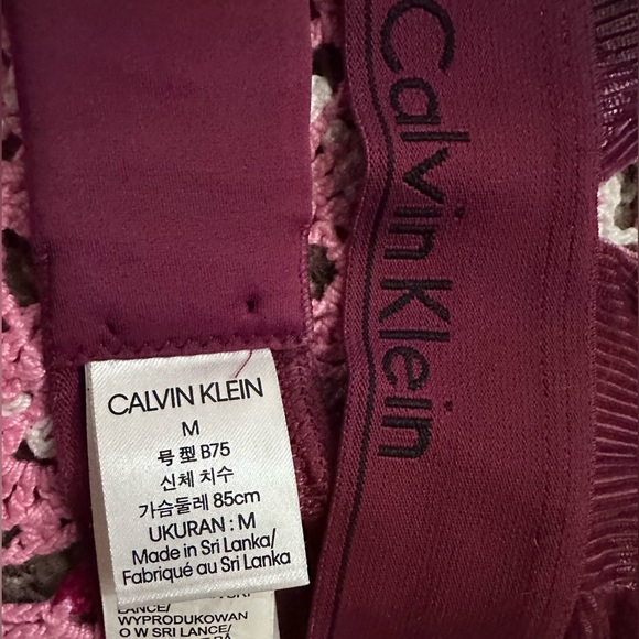 Calvin Klein Velvet Bra and Underwear Set - Picture 3 of 4